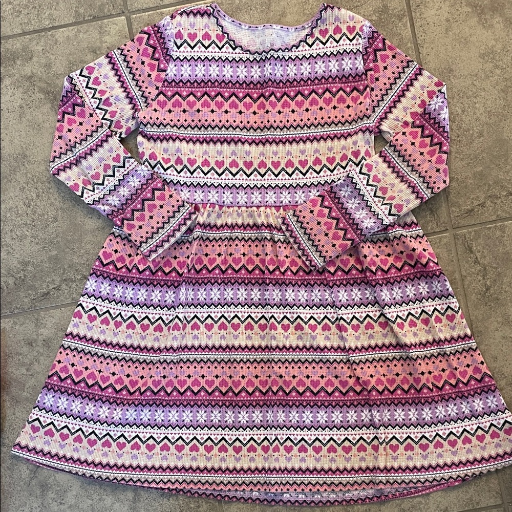 The Children's Place Pink and Purple Patterned Dress